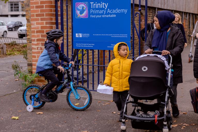 School street in Haringley, London.