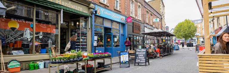 A low traffic neighbourhood in Cotham Hill, Bristol.